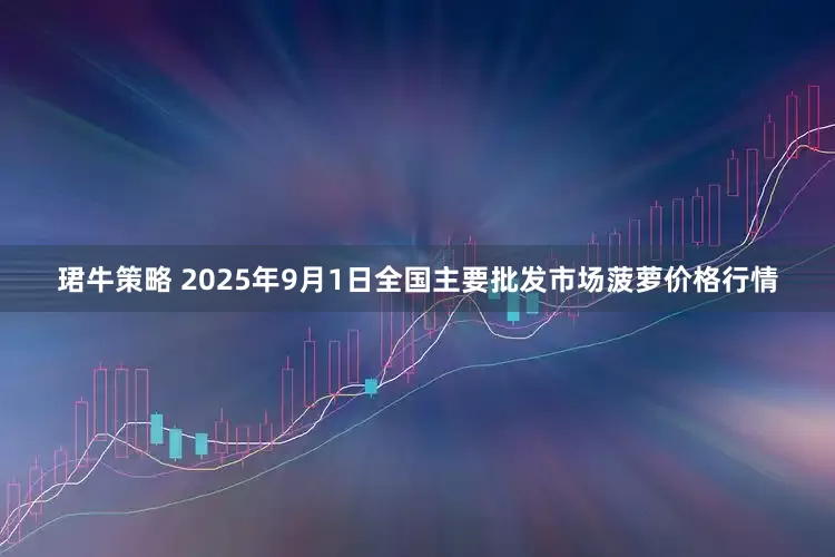 珺牛策略 2025年9月1日全国主要批发市场菠萝价格行情