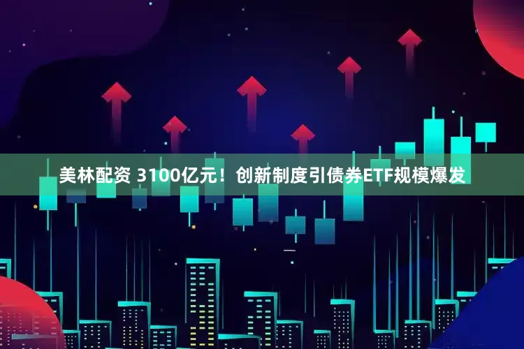美林配资 3100亿元！创新制度引债券ETF规模爆发